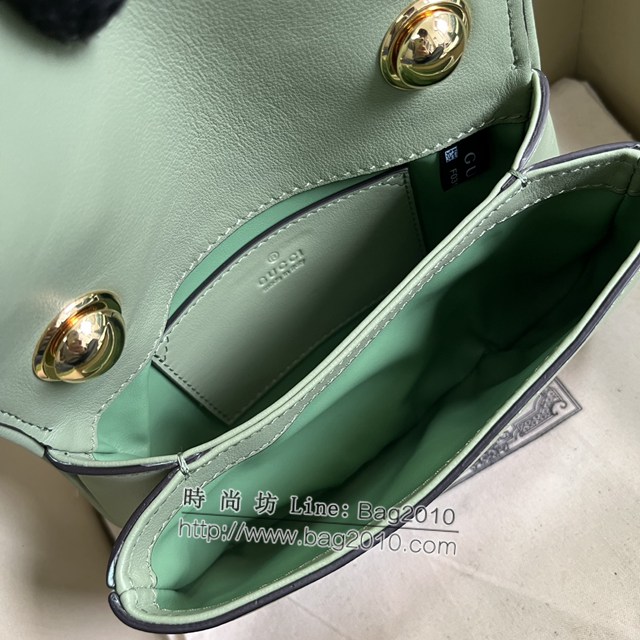 Gucci專櫃古馳最新款Blondie互扣單肩斜挎鏈條女包 jh2312型號：698643